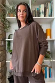Lagen Chill Sweatshirt Chocolate